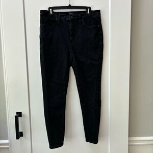 J. Crew 9” mid-rise skinny black jean woman’s size 32